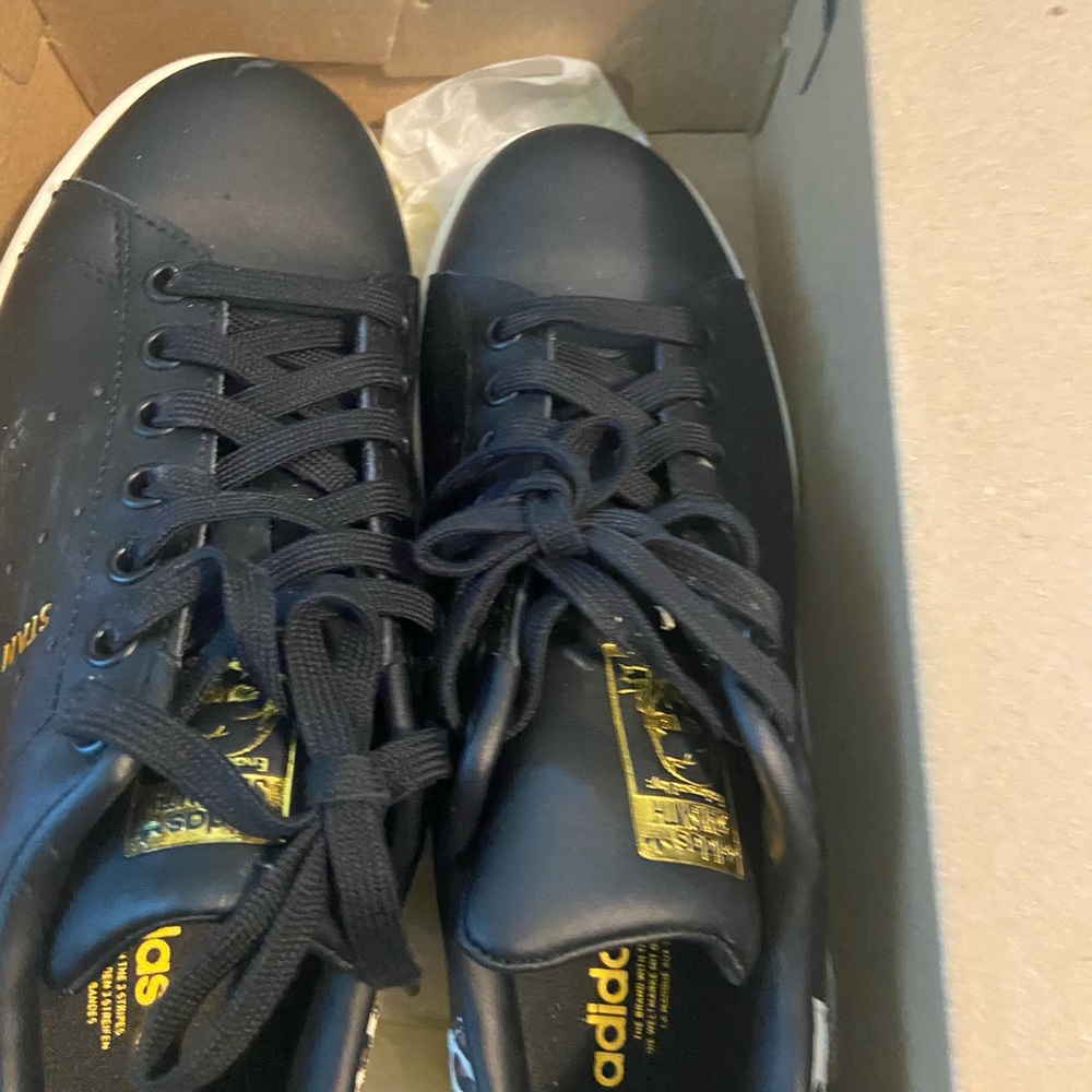 Adidas Black Sneakers Originals Women's Stan Smith Shoe Sneaker